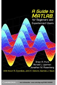 A Guide To MATLAB   For Beginners And Experienced Users